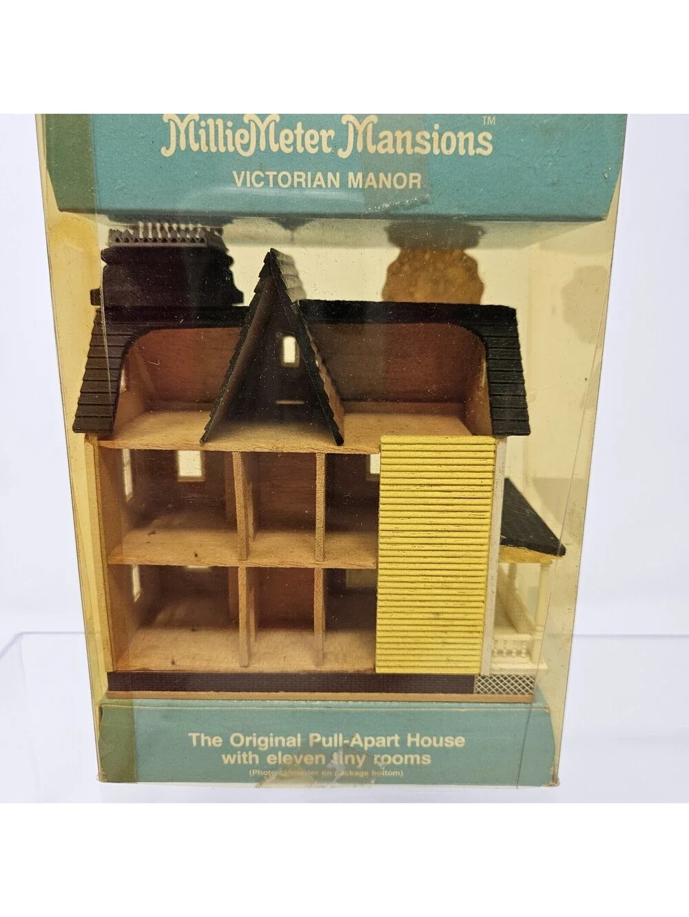 Wood Dollhouse Miniature 1:144 Scale Victorian House Vintage Millie Meter August